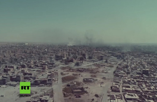 Savaşın yıktığı Rakka drone ile görüntülendi