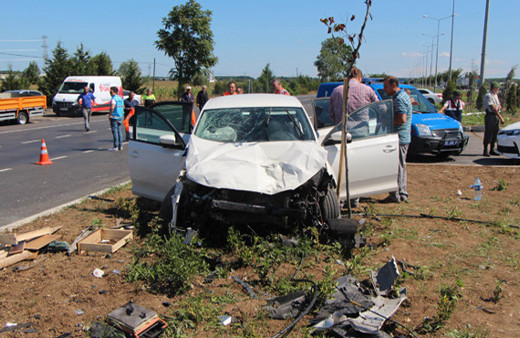 Samsun'da kaza 2 ölü, 5 yaralı