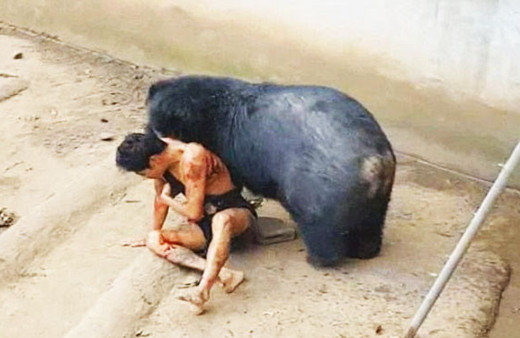 Bir anda adamın üzerine atladı sonrasında olan inanılmaz