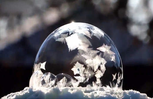 -35 derecede donan baloncuğun muazzam görüntüsü