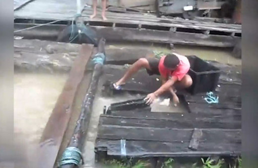 Böyle pirana avı görülmedi