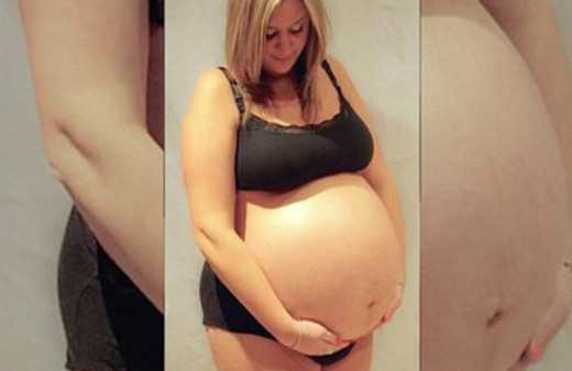 Sizce bu kadın ne kadarlık hamile gerçekler sizi şoke edecek