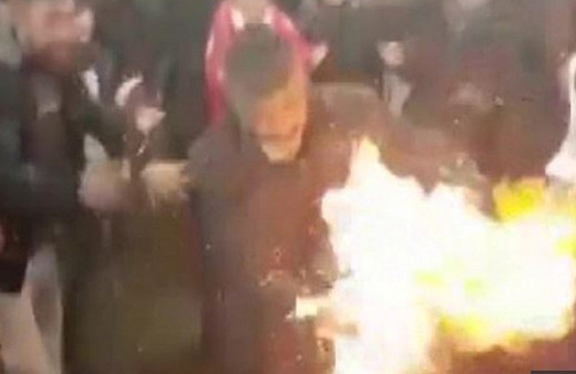 Askere gidecek gencin saçları alev topuna döndü