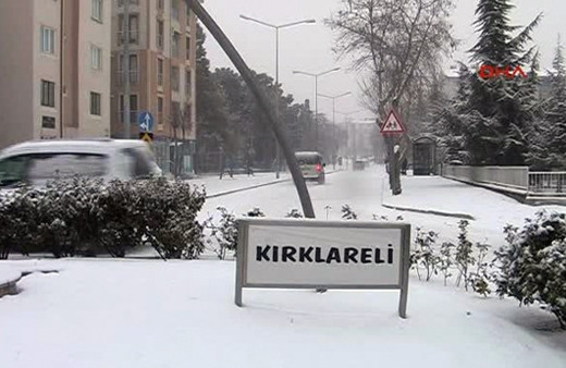 Kırklareli hava durumu meteoroloji kar alarmı verdi