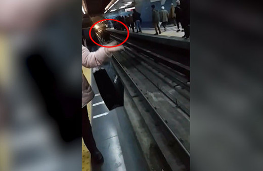 Ankara Kızılay metrosunda korku dolu anlar