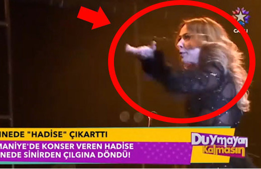Hadise konser sırasında çılgına döndü onu daha önce hiç böyle görmediniz