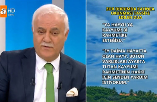 Nihat Hatipoğlu'ndan zor durumda kalınca okunması gereken dua!