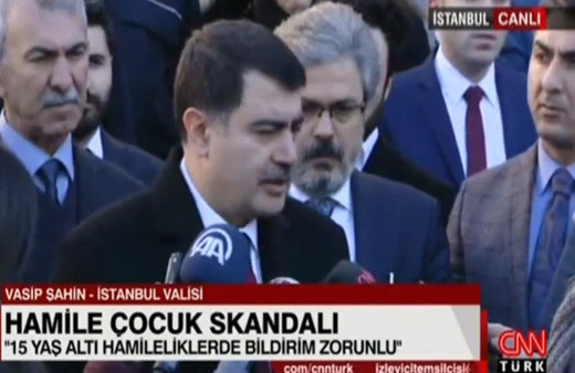 Vali Şahin'den 115 çocuğun hamileliğiyle ilgili flaş sözler