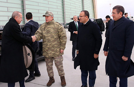 Cumhurbaşkanı Erdoğan, Hatay’daki Harekat Merkezi’ne gitti