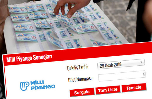 29 Ocak tam liste Milli Piyango 'sorgula'