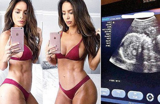 Ünlü model 6 aylık hamile olduğuna kimseyi inandıramıyor