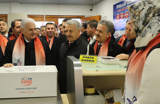 Yıldırım'dan El Bab'daki PTT şubesine kargo