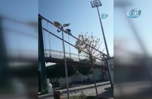 Köprüde tehlikeli oyun