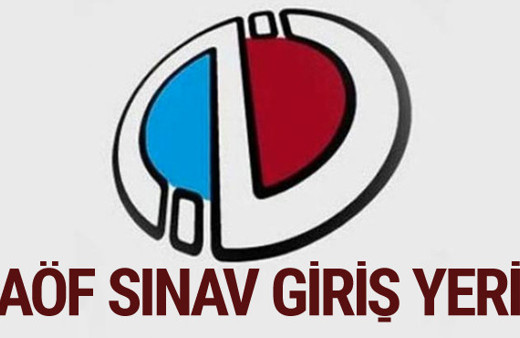 AÖF 13 -14 ocak final dönemi sınav giriş belgesi