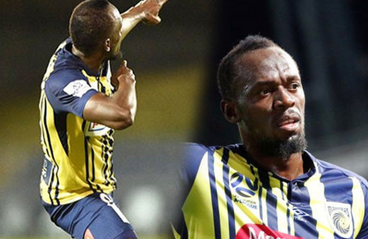 Usain Bolt profesyonel futbol kariyerinde ilk gollerini attı! Efsane hareketini yaptı