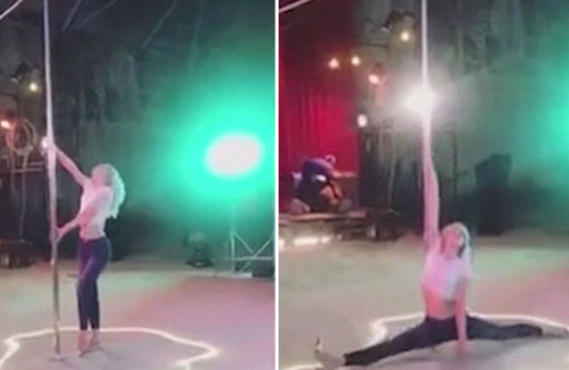 Aleyna Tilki'nin direk dansı olay oldu! 