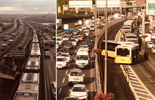 Metrobüs kaza yaptı: Tüm seferler durdu!
