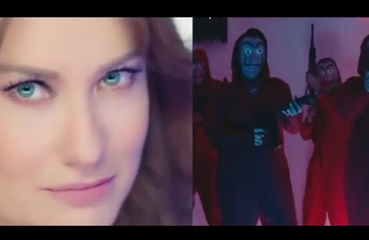 Hilal Cebeci yeni Çav Bella klibi çekti izleyen çıldırıyor!