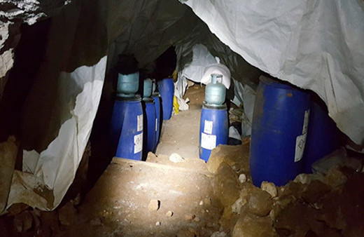 PKK'lı teröristler ağaçta böyle gizlenmişler