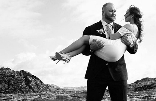 Game of Thrones dizisinin Dağ'ı Hafthor Julius Bjornsson evlendi