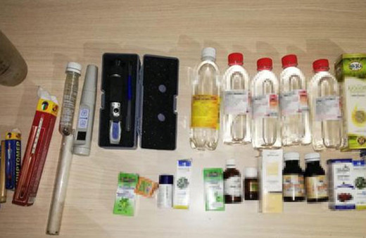 Kaçak içki imalatı yapılan eve baskın