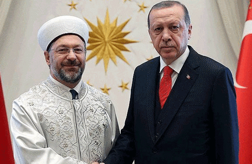  Erdoğan, Diyanet İşleri Başkanı Erbaş'ı kabul etti