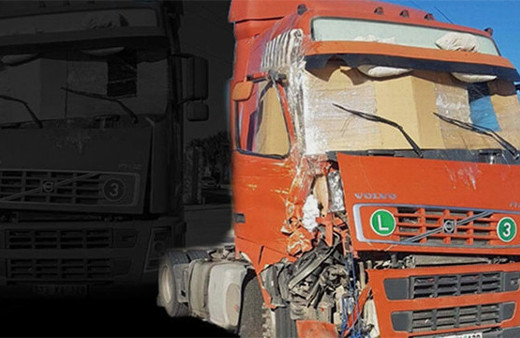 Hurdaya dönen TIR ile şehirler arası yolculuk yaptı!