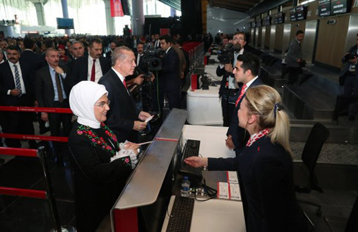 İstanbul Havalimanı'nda ilk bilet Erdoğan'ın