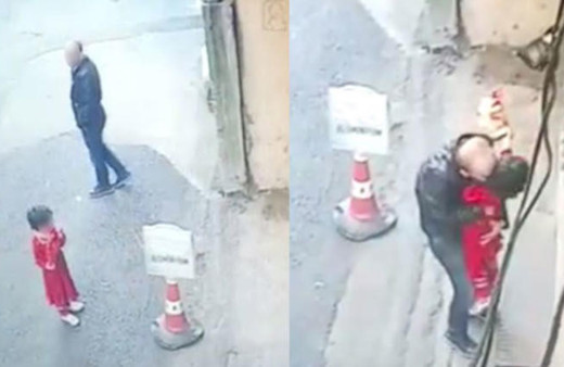 Trabzon'da küçük çocuk sapığını bu iğrenç görüntüler ele verdi