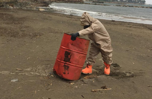 Ordu sahilinde şüpheli varil paniği