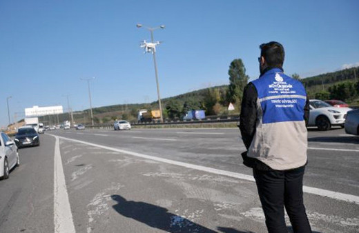 Drone ile denetim! Sürücülere ceza yağdı