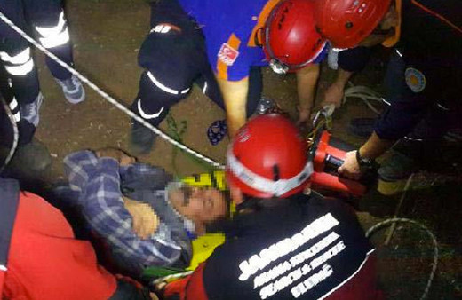 Tuvaletini yapmak isterken uçurumdan yuvarlandı