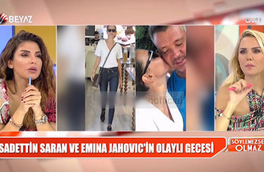 Söylemezsem Olmaz'da olay Emina Jahovic Saadettin Saran iddiası