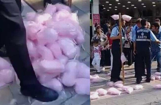 Zabıtadan skandal görüntü: Herkes tepki gösterdi!