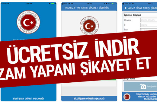 HFA bildirimi iOS - android uygulaması indir zam yapanı şikayet et