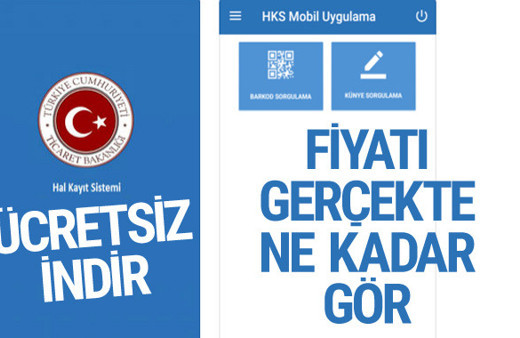 HKS uygulaması indir ürünlerin haldeki gerçek fiyatlarını gör