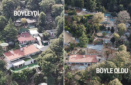 Adnan Oktar'ın villasındaki yıkım bitti işte lüks villanın eski ve yeni hali...