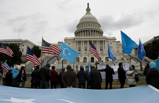 Uygur Türkleri Washington'da Çin'i protesto etti