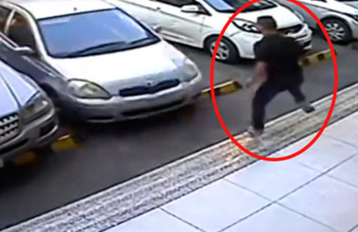 Fren yerine gaza bastı, böyle kaza yaptı