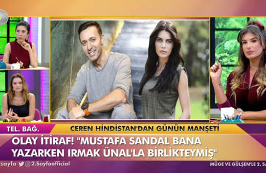 Ceren Hindistan'dan canlı yayında olay Mustafa Sandal açıklaması! 