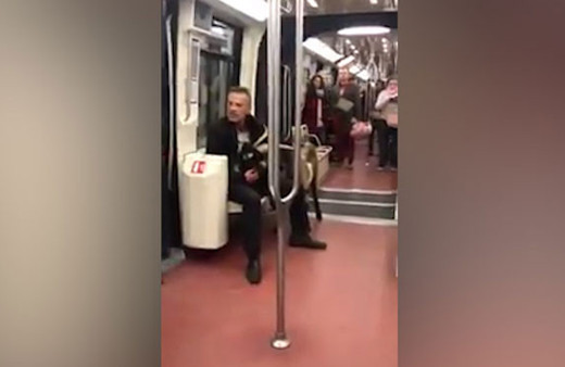 Louvre Müzesi'nin bahçesinden çaldığı keçiyle metroya bindi!