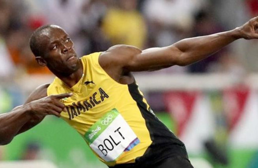 Ve efsane sonunda pes etti! Usain Bolt...
