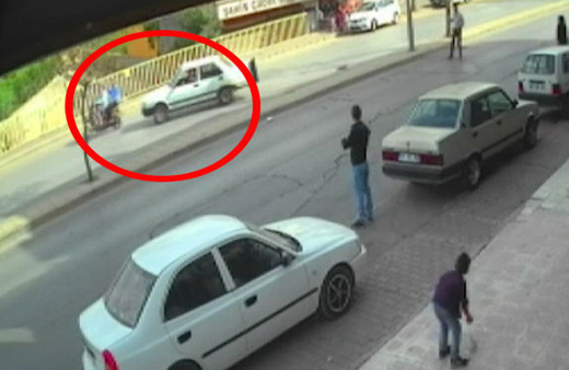 Drift dehşeti kamerada! Cinayet gibi kaza 