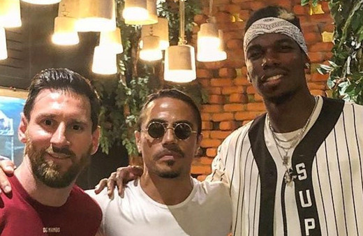 Nusret'in şovu Messi'yle Pogba'yı met etti