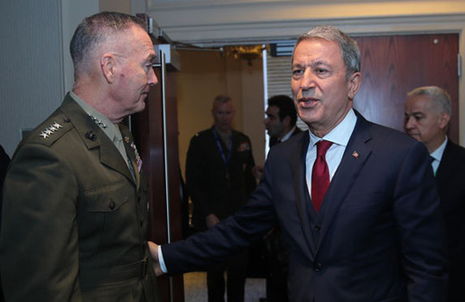 Hulusi Akar'dan ABD Genelkurmay Başkanı'na sert YPG uyarısı...
