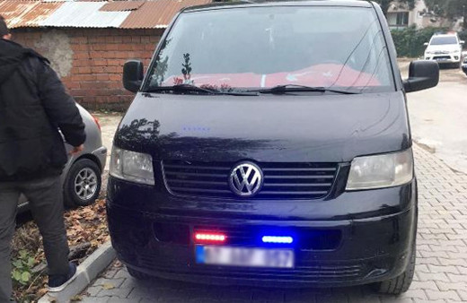 'Çakar'lı minibüse 2 bin 4 liralık ceza kesildi