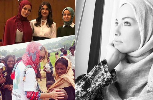 Gamze Özçelik  tesettüre girdi! Gamze Özçelik fotoğrafları