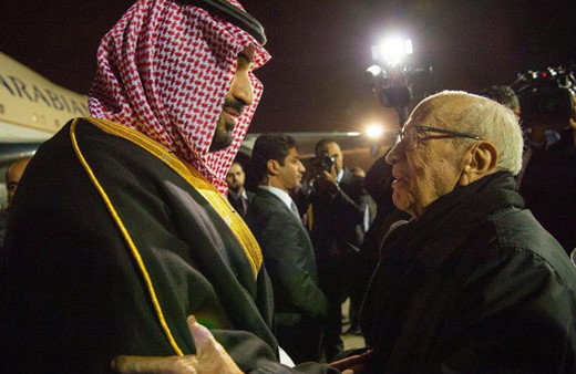 Suudi Veliaht Prens Bin Selman protestolara rağmen Tunus'ta