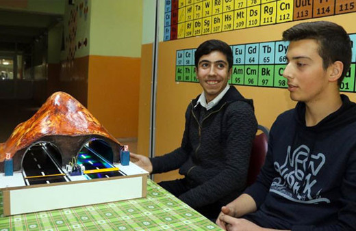 Iğdırlı iki öğrencinin 'Enerji Dostu Tünel'i TÜBİTAK'ta 3. oldu