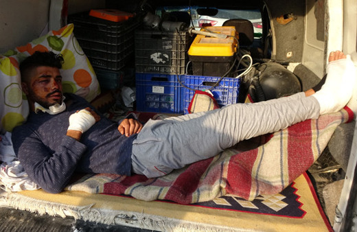 Ambulans verilmedi iki büklüm halde bagaja bindi